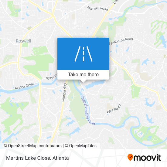 Mapa de Martins Lake Close