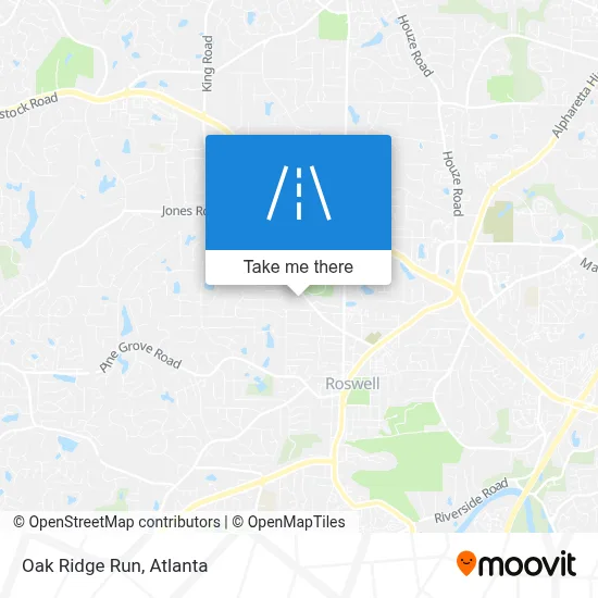 Oak Ridge Run map