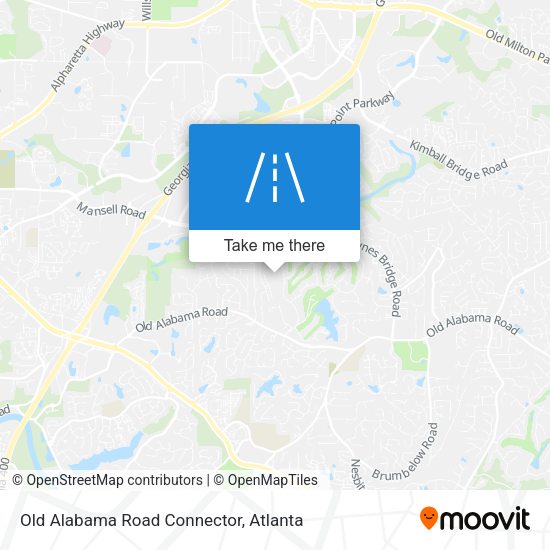 Old Alabama Road Connector map