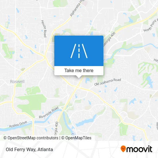 Old Ferry Way map