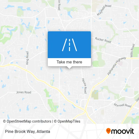 Pine Brook Way map