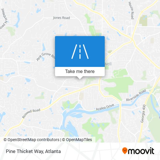 Pine Thicket Way map