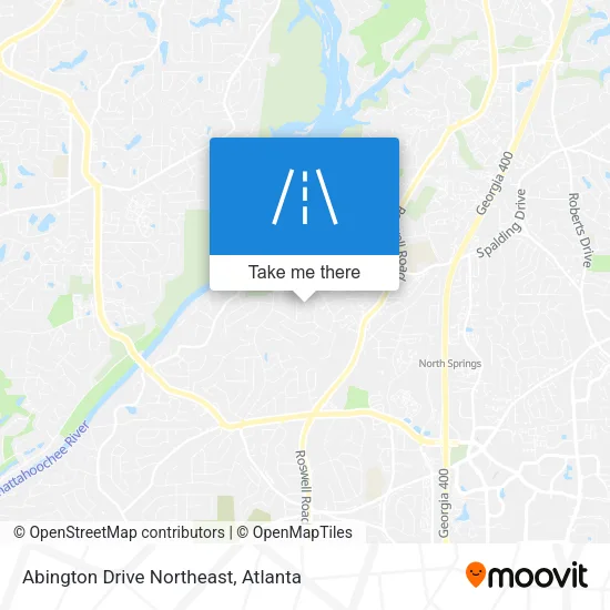 Abington Drive Northeast map