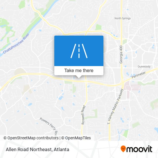 Mapa de Allen Road Northeast