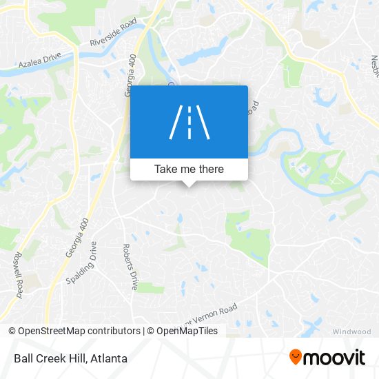 Mapa de Ball Creek Hill