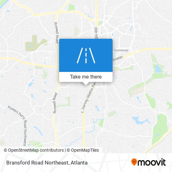 Mapa de Bransford Road Northeast