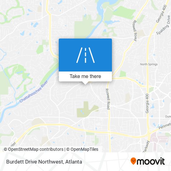 Burdett Drive Northwest map