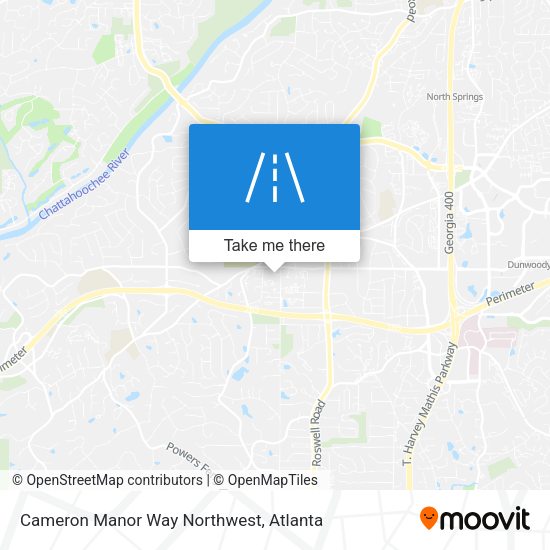 Cameron Manor Way Northwest map