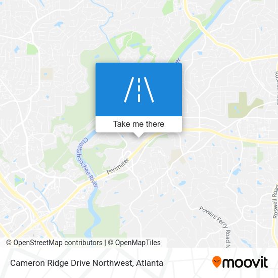 Cameron Ridge Drive Northwest map