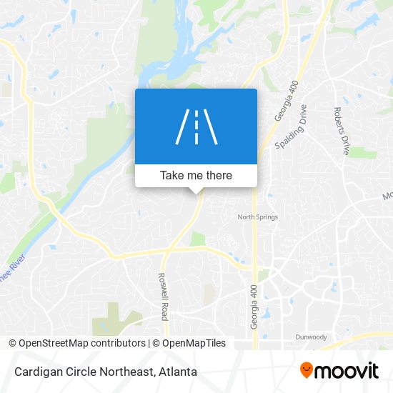 Cardigan Circle Northeast map