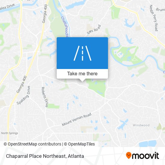 Chaparral Place Northeast map