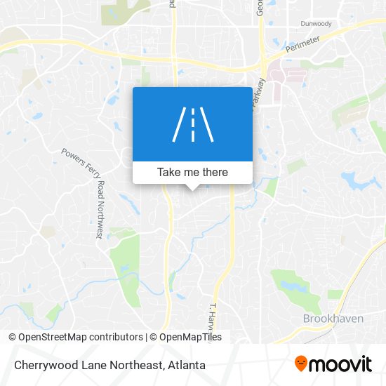 Mapa de Cherrywood Lane Northeast