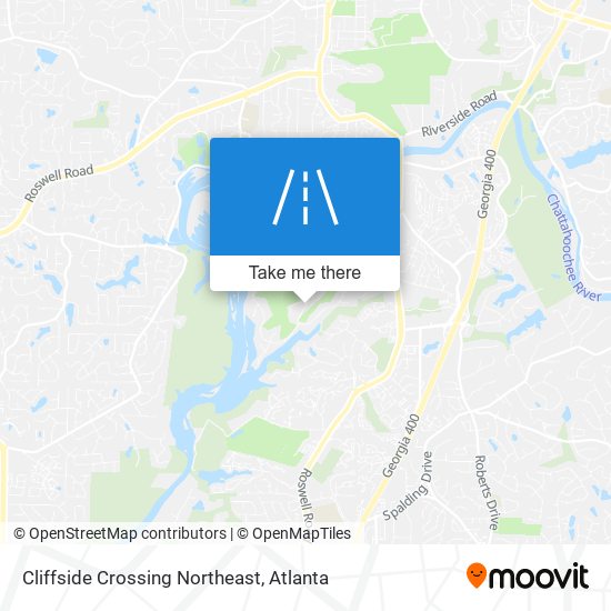 Mapa de Cliffside Crossing Northeast