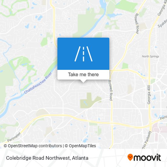 Mapa de Colebridge Road Northwest