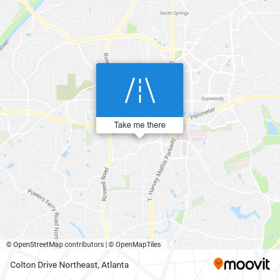 Colton Drive Northeast map