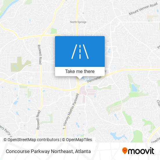 Concourse Parkway Northeast map