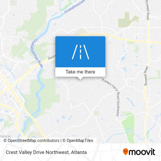 Mapa de Crest Valley Drive Northwest