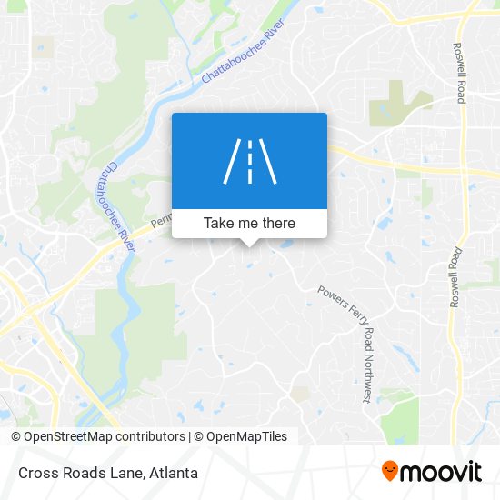 Cross Roads Lane map