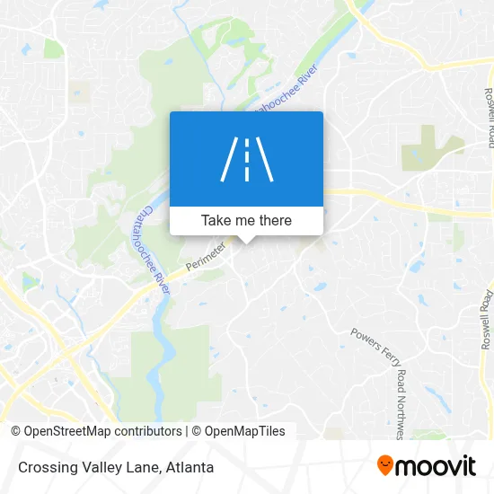Crossing Valley Lane map