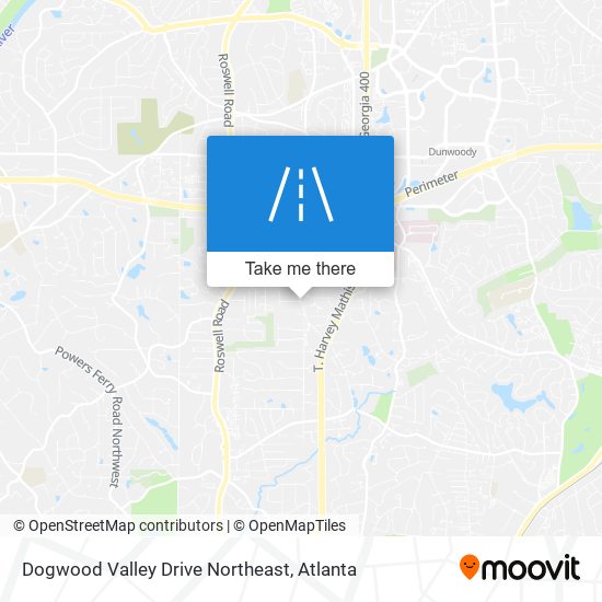 Mapa de Dogwood Valley Drive Northeast