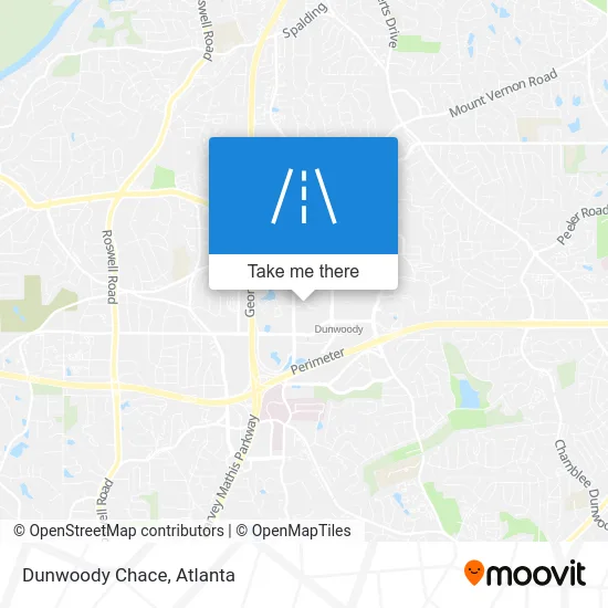 Dunwoody Chace map