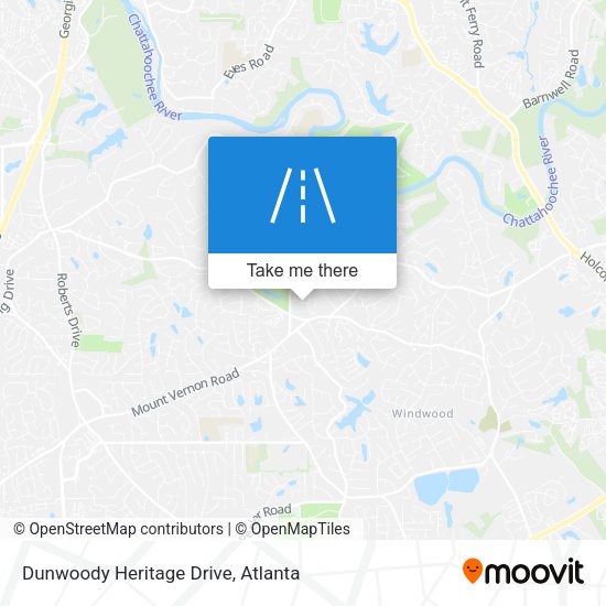 Dunwoody Heritage Drive map