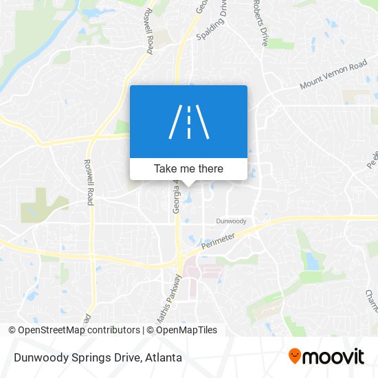 Dunwoody Springs Drive map