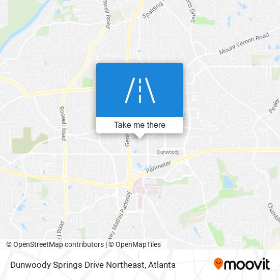 Dunwoody Springs Drive Northeast map