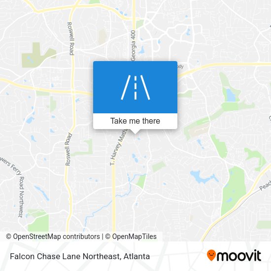 Falcon Chase Lane Northeast map