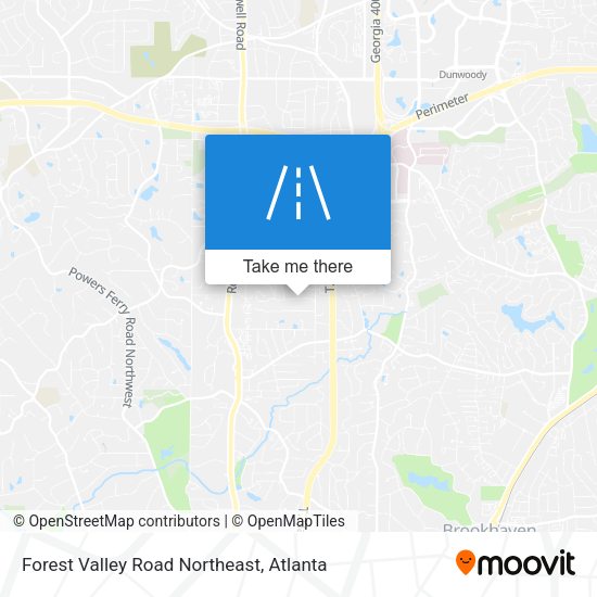 Forest Valley Road Northeast map