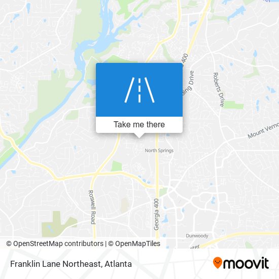 Franklin Lane Northeast map