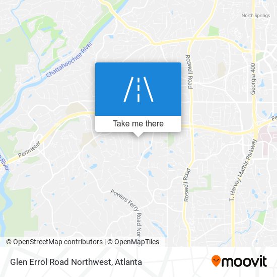 Mapa de Glen Errol Road Northwest