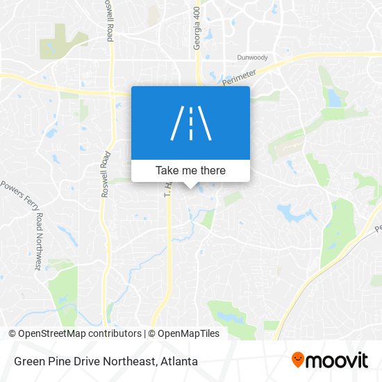 Green Pine Drive Northeast map