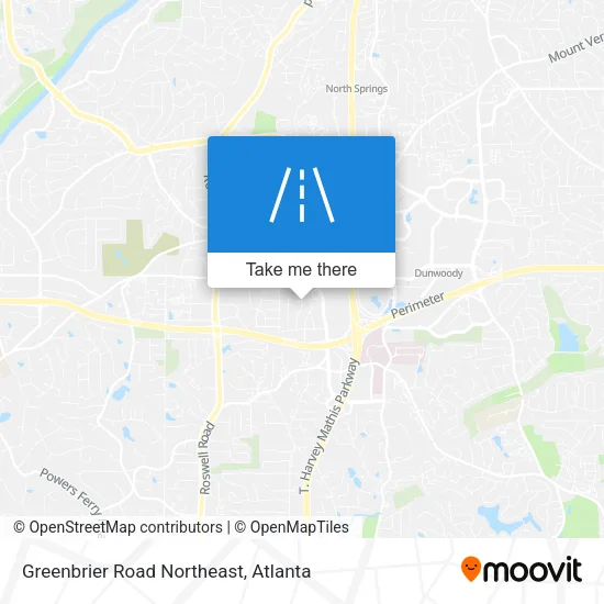 Mapa de Greenbrier Road Northeast