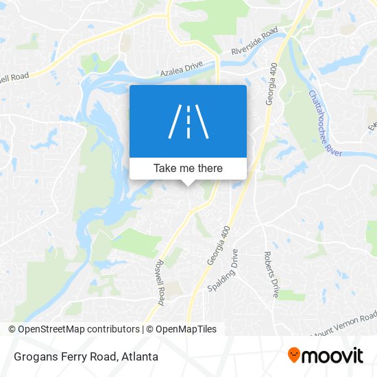 Mapa de Grogans Ferry Road