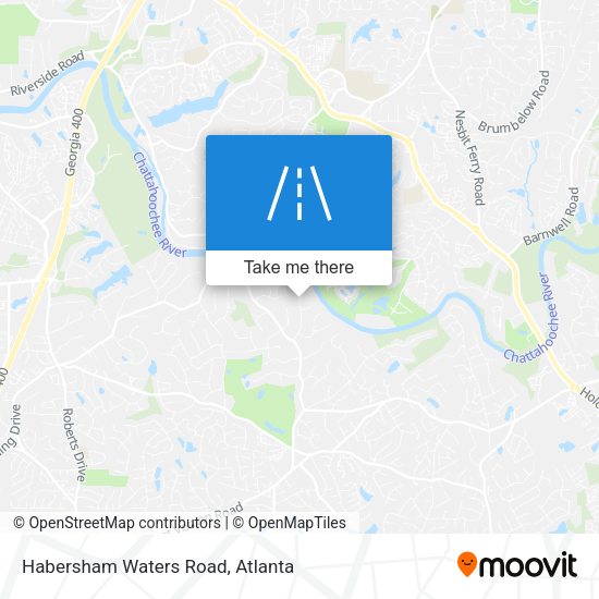 Habersham Waters Road map