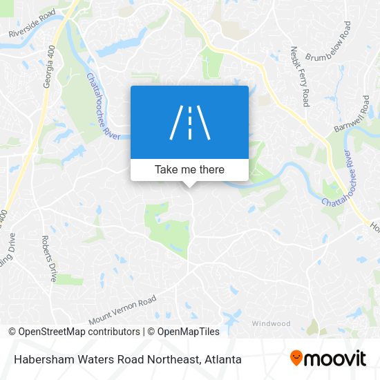 Habersham Waters Road Northeast map