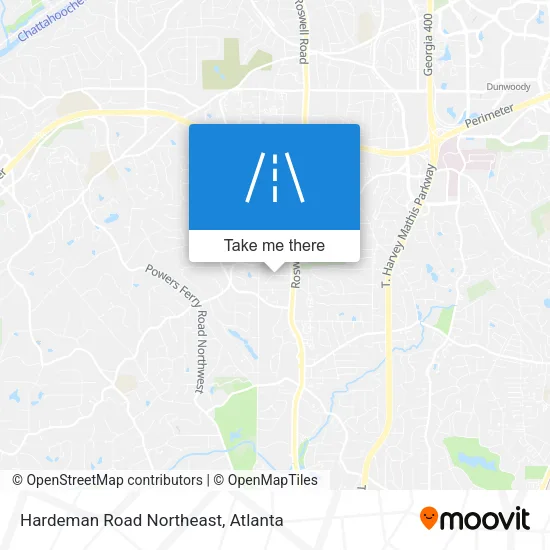 Hardeman Road Northeast map