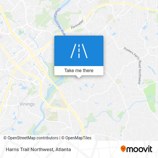 Mapa de Harris Trail Northwest