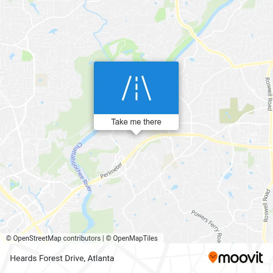 Heards Forest Drive map