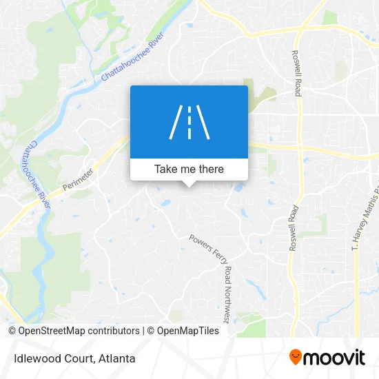 Mapa de Idlewood Court