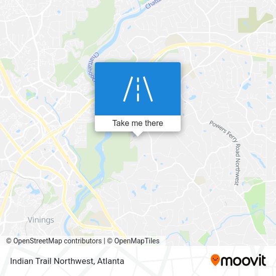 Indian Trail Northwest map