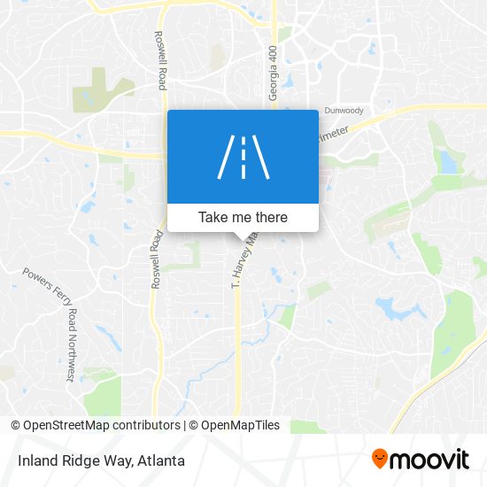 Inland Ridge Way map