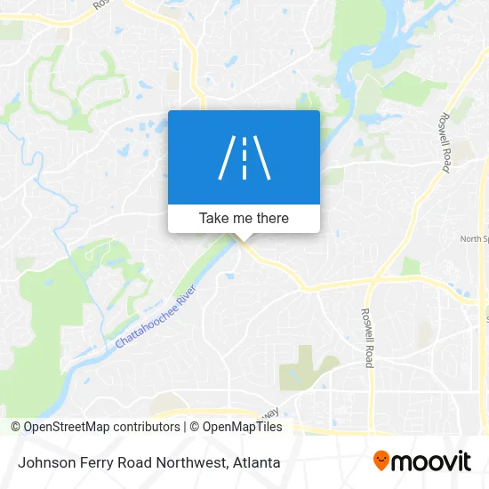 Johnson Ferry Road Northwest map