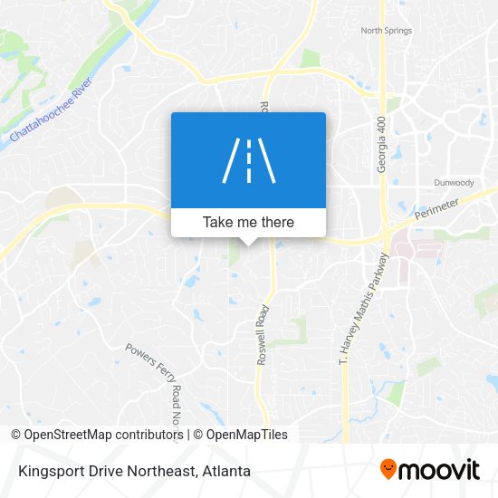 Kingsport Drive Northeast map