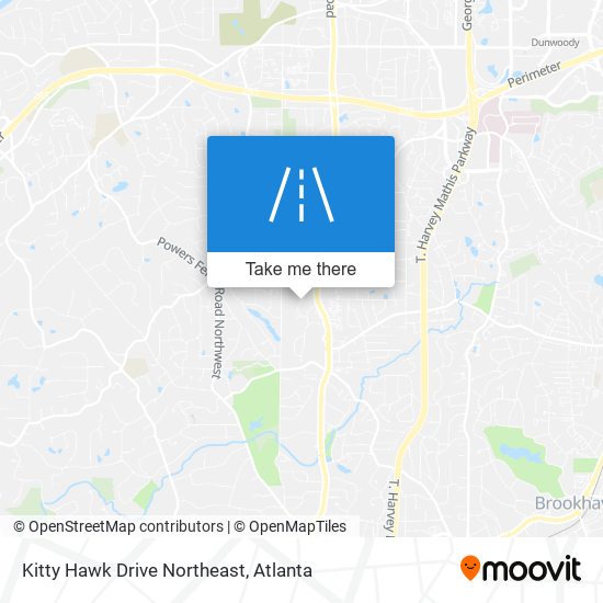 Kitty Hawk Drive Northeast map