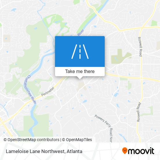 Lameloise Lane Northwest map