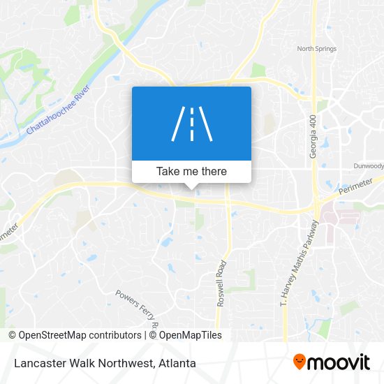Lancaster Walk Northwest map