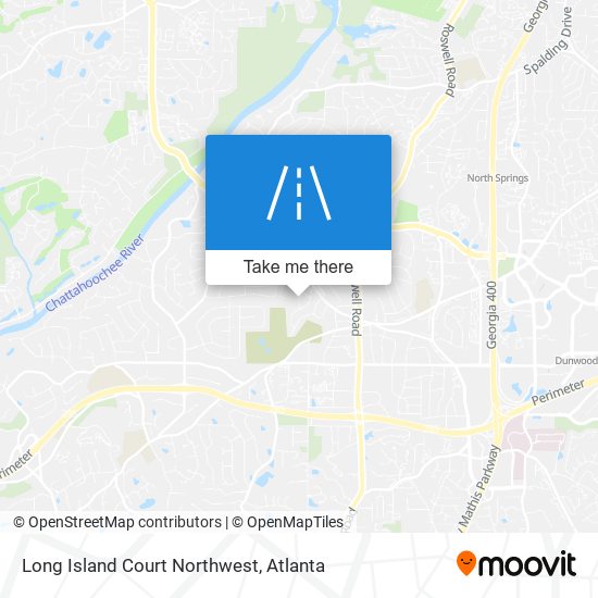 Mapa de Long Island Court Northwest