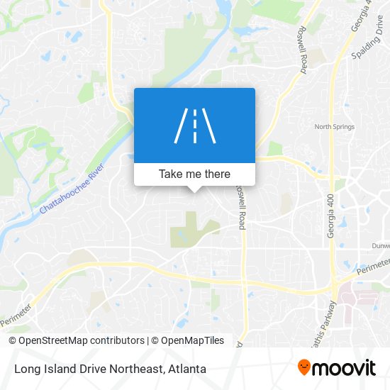 Mapa de Long Island Drive Northeast